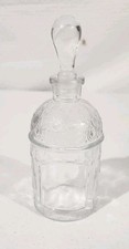 Vintage Guerlain Bee Embossed Glass Empty Per...