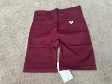 Women’s Best Power Seamless Cycling Shorts Dark Cherry Size L