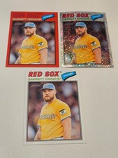 Garrett Crochet '26 Heritage Lot (3) #23- Silver sparkle, red paper & base