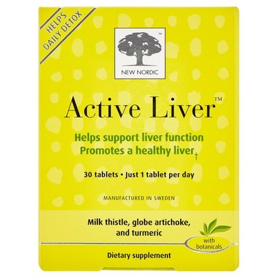 New Nordic Active Liver Tablets, Supports Liver Function & Health, 30 Count