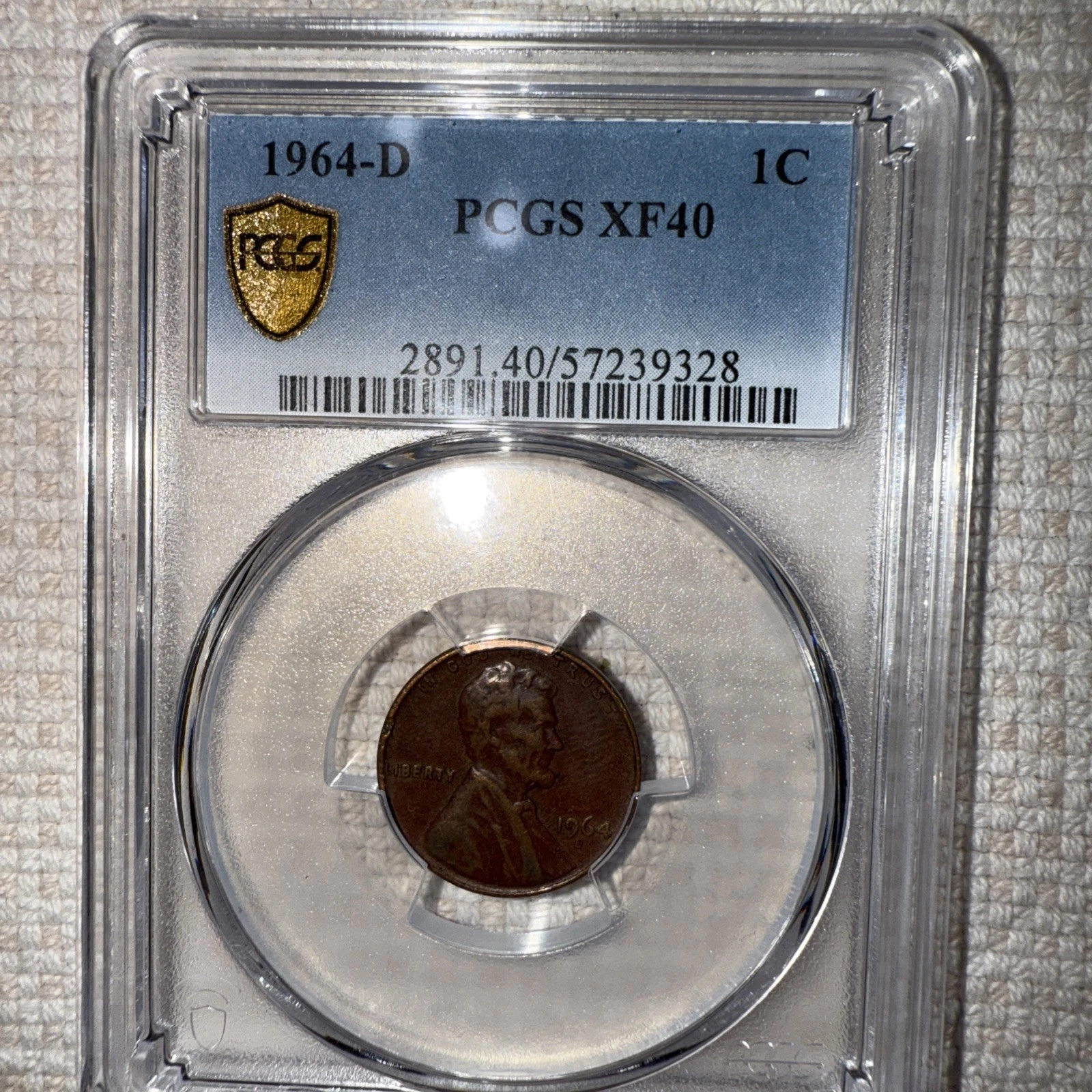 PCGS Certified 1964 D Penny Erro United States