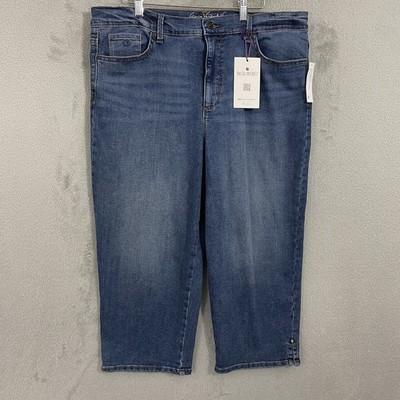 Gloria Vanderbilt Capri Womens 16 Blue Stretch All Around Slimming Effect Amanda