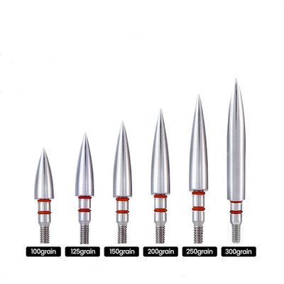 Archery Screw-In Bullet Point Field Points Arrowhead Target Tips 12pcs