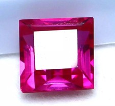 Natural Pink Sapphire 30 Ct Faceted Ceylon Princess Cut Certified Loose Gemstone