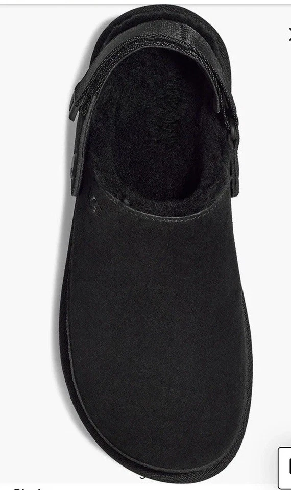UGG Goldenstar Cozy Comfort Clogs Hook & Loop Women's Black Size US6.5 - Image 4 of 4