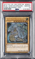 2013 YU-GI-OH! STARTER DECK KAIBA RELOADED FOIL BLUE-EYES WHITE DRAGON PSA 10