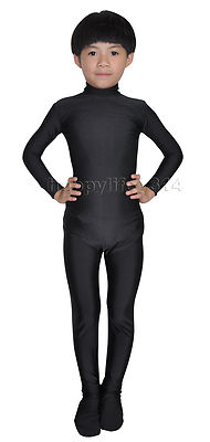 Combinaison Zentai Seconde Peau Unisexe - Body Intégral En Spandex, Fermeture Dos, Noir, Taille M