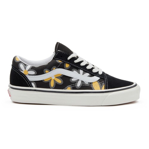vans black flower