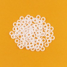 100 PCS Drum Tension Rod Nylon Washers WHITE 100PCS/PACK