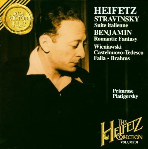 Jascha Heifetz Stravinsky: Suite Italienne / Benjamin: Romantic Fantasy & O (CD)