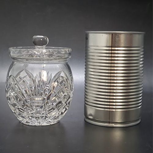 Lead Crystal Cut Glass Sugar Pot with Lid Jar Clear Vintage Elegant Tableware - Picture 11 of 12