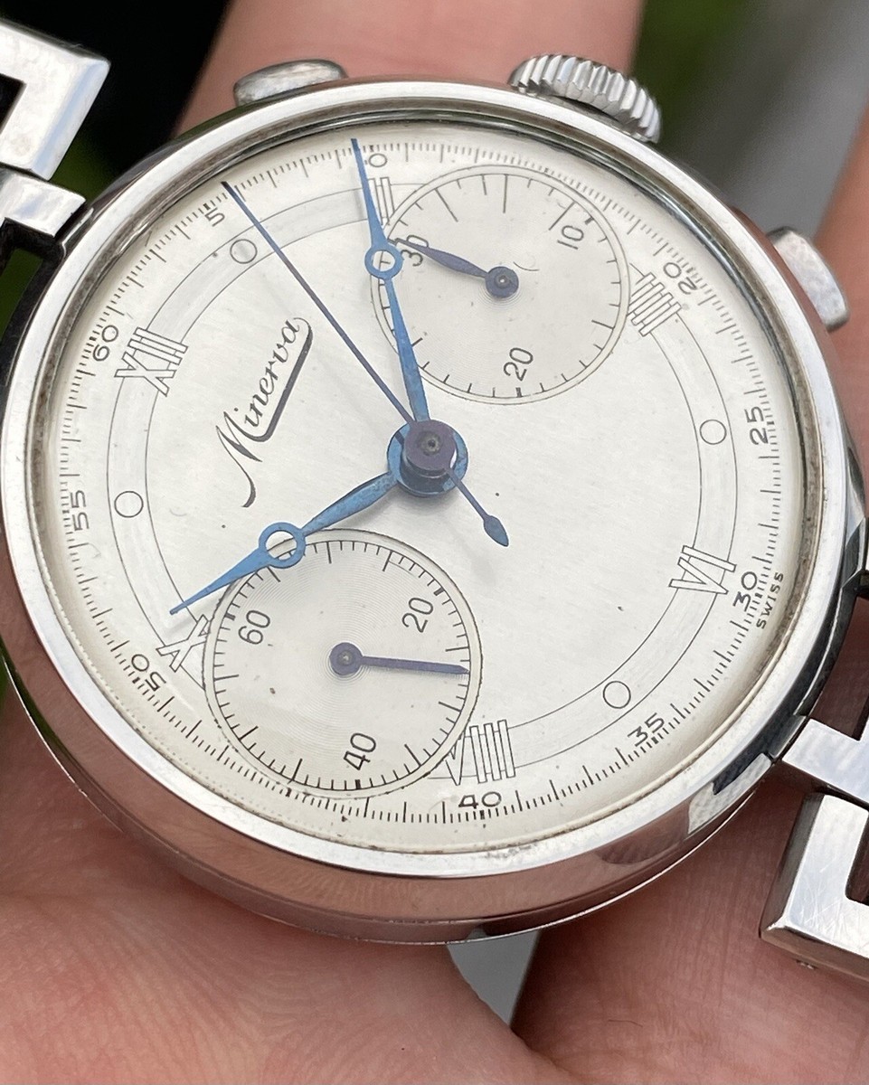 Vintage Minerva Manual Wind Chronograph Minerva 13-20 | eBay