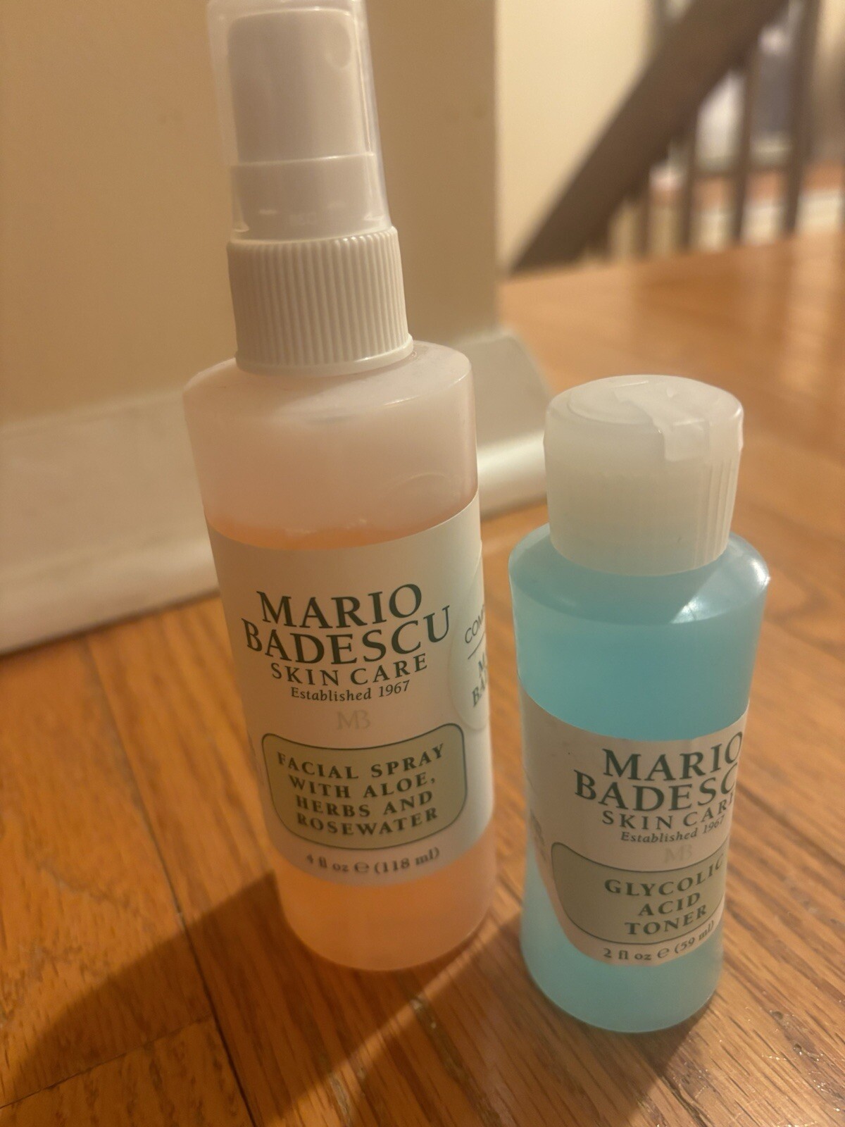 Mario Badescu Duo Glycolic Acid Toner & Hydrating Facial Spray Bundle