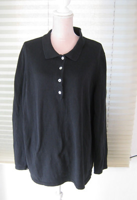 Best Connections BC Pullover Gr. 50 schwarz Baumwolle Polohemd Langarm Strick
