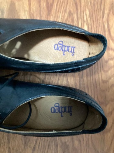 Black Lace Up Indigo shoes, size 8M - Picture 7 of 8