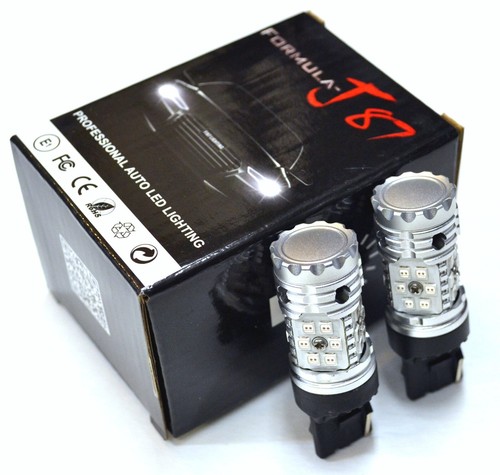 Hyper Flash Free LED Light 7441 Red Two Bulbs High Mount Stop 3rd Brake Replace - Picture 2 of 18