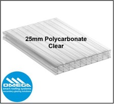 Image of 25mm Polycarbonate Roofing Sheets - Various Sizes / Clear - Bronze - Opal