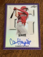 CAMDEN HAYSLIP 2020 Leaf Perfect Game Purple Rainbow AUTOGRAPH #6/25 ALABAMA
