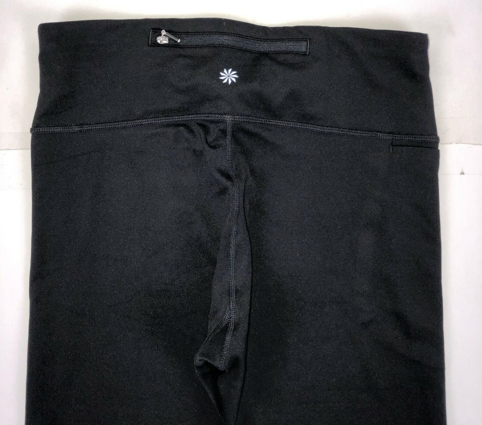 ATHLETA Solid Black Cropped Active Legging w/Spli… - image 10