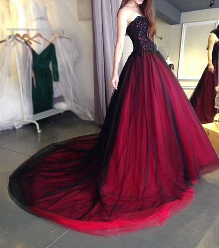 a line black formal dress