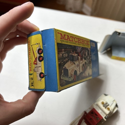 Matchbox King Size K-2 Scammell Heavy Wreck Truck Used W Box Vintage - Picture 12 of 24