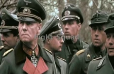 WW2 Picture Photo General Rommel with his staff 3066