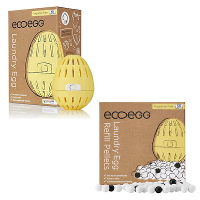 ecoegg Laundry Egg 120 Wäschen Waschball mit Pellets Fragrance Free