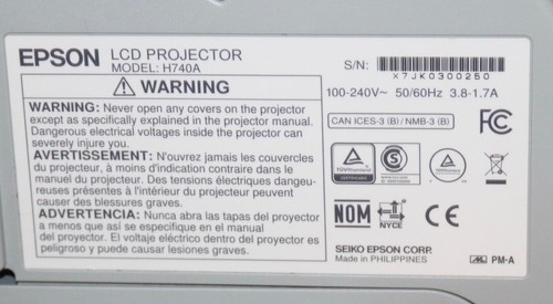 Epson Brightlink 695Wi 3LCD Short-throw Projector 3500 lumens.2088- 2388 Hours - Picture 17 of 18