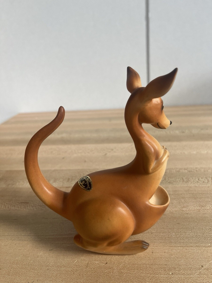 Vintage Josef Originals Rocking Kangaroo Figurine, Made in Japan
