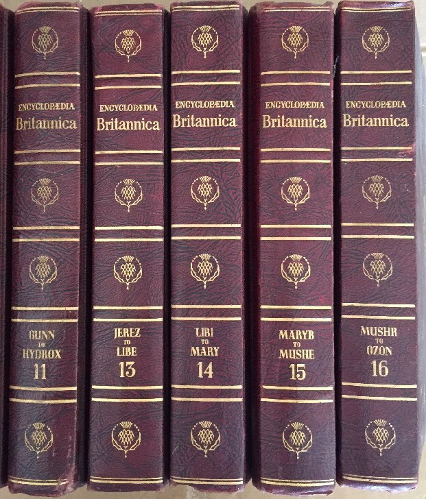 1768 1960 The Encyclopedia Britannica Volume Issue Vol 1-16 Index