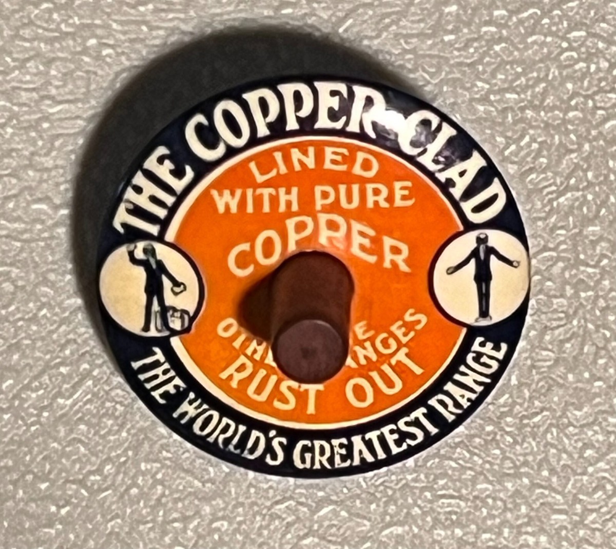 Copper Clad Toy Top Worlds Greatest Range Early 1900s__MNT/NMNT__