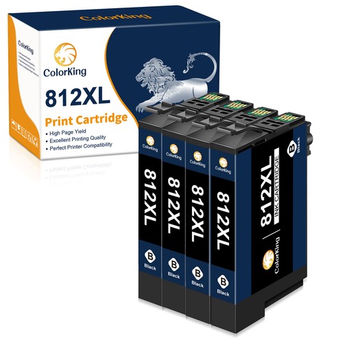 812XL Ink Cartridges For Epson T812XL Ink for WorkForce Pro WF-7820 WF-7840 Lot - Picture 9 of 11