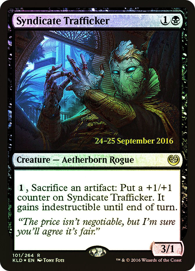 MTG  FOIL Syndicate Trafficker (Prerelease) (Kaladesh)  - Promo #101s