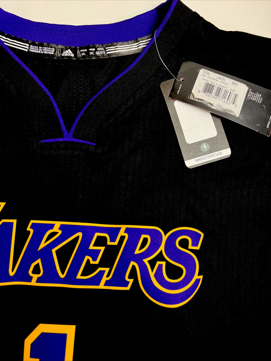 NEW D'Angelo Russell Mens 3XL Adidas Hollywood Night Lakers NEW D'Angelo Russell Mens 3XL Adidas Hollywood Night Lakers