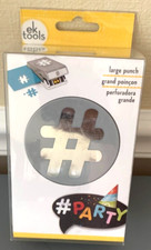 New EK Tools HASHTAG Paper Punch LARGE Craft 54-30261