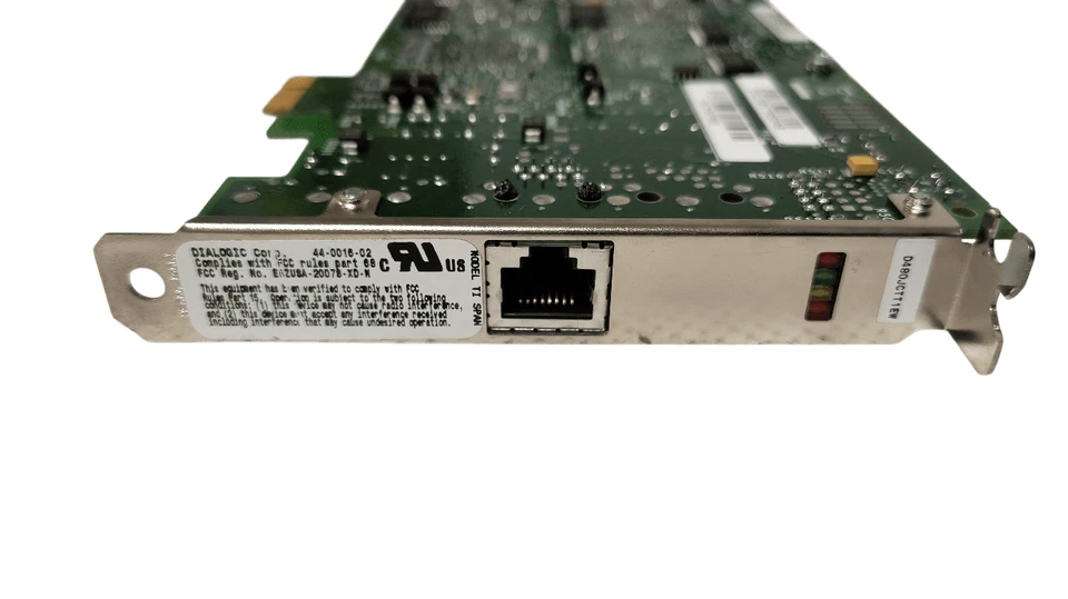 Dialogic D-480JCTT1EW Single Port Media Board 56-0338-03 44-0016-02 - Image 2 of 4