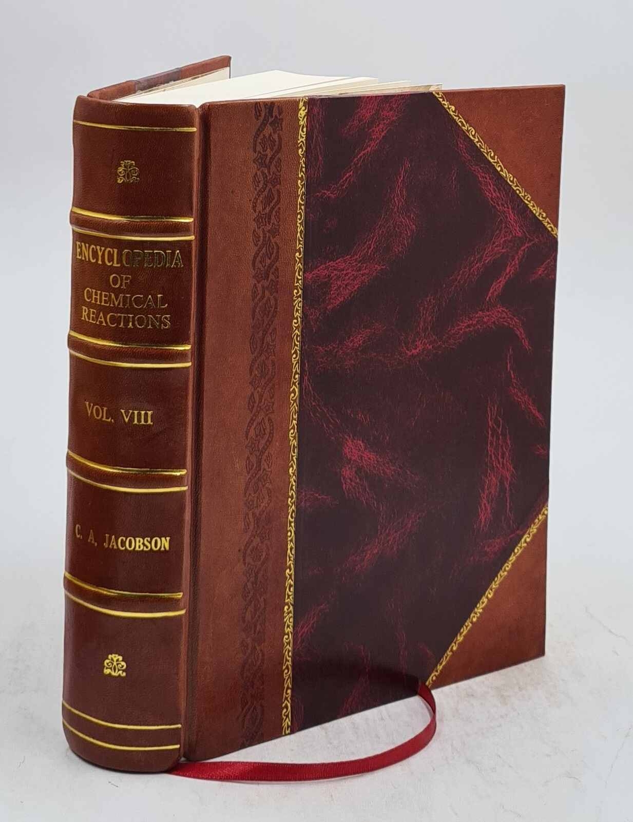 Comprehensive Encyclopedia of Chemical Reactions by C.A. - Leather Bound Edition