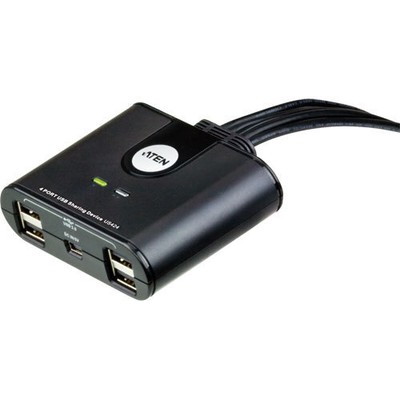 USB 2.0 Data Switch, ATEN US424, 4x USB 2.0 Gerät an 4 PC, elektronisch
