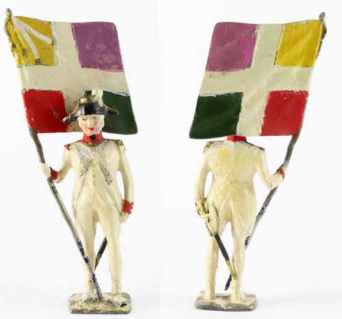 Figurine VERTUNNI PORTE DRAPEAU LOUIS XVI / 4 / antique toy soldier - Photo 2/2