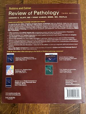 Robbins And Cotran Review Of Pathology 3rd Edition Paperback Book