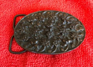 bergamot brass works belt buckle 1974