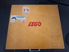Vintage large Lego wooden box filled with Lego bricks 1960's RARE!