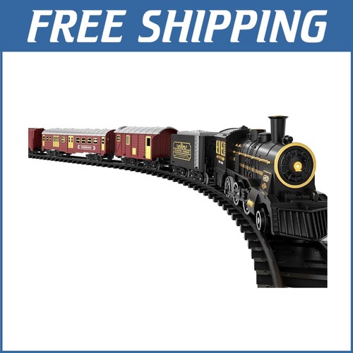 Rechargeable Train Set with Smoke, Sounds & Lights - Safe Toys for Ages 3-12 - Picture 1 of 8