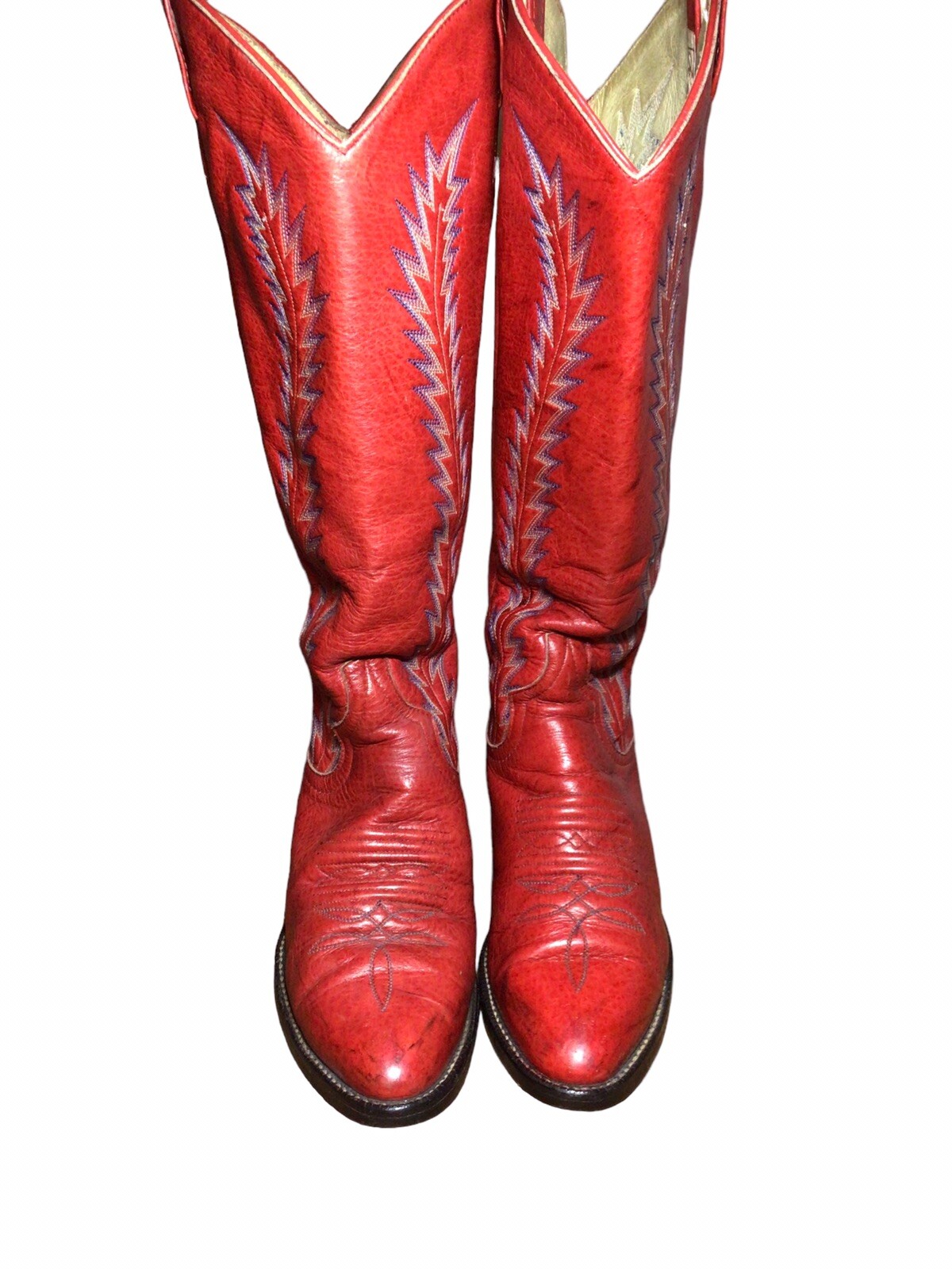 Vintage LARRY MAHAN Womens Cowboy Boots Size 5.5 … - image 3