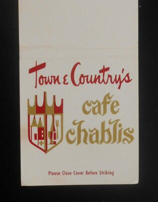 1960s Town & Country's Cafe Chablis Chardonnay Lounge W North Avenue Chicago IL