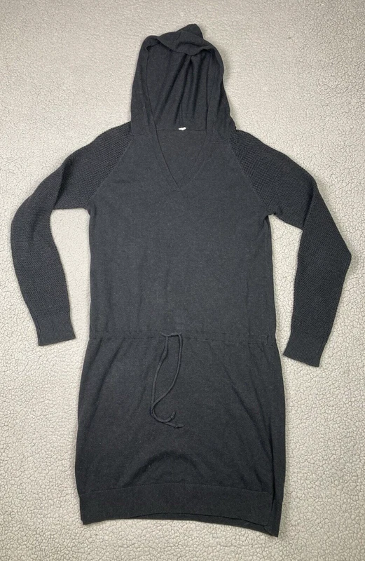 lole dress mara hood drawstring waist knit soft sweater