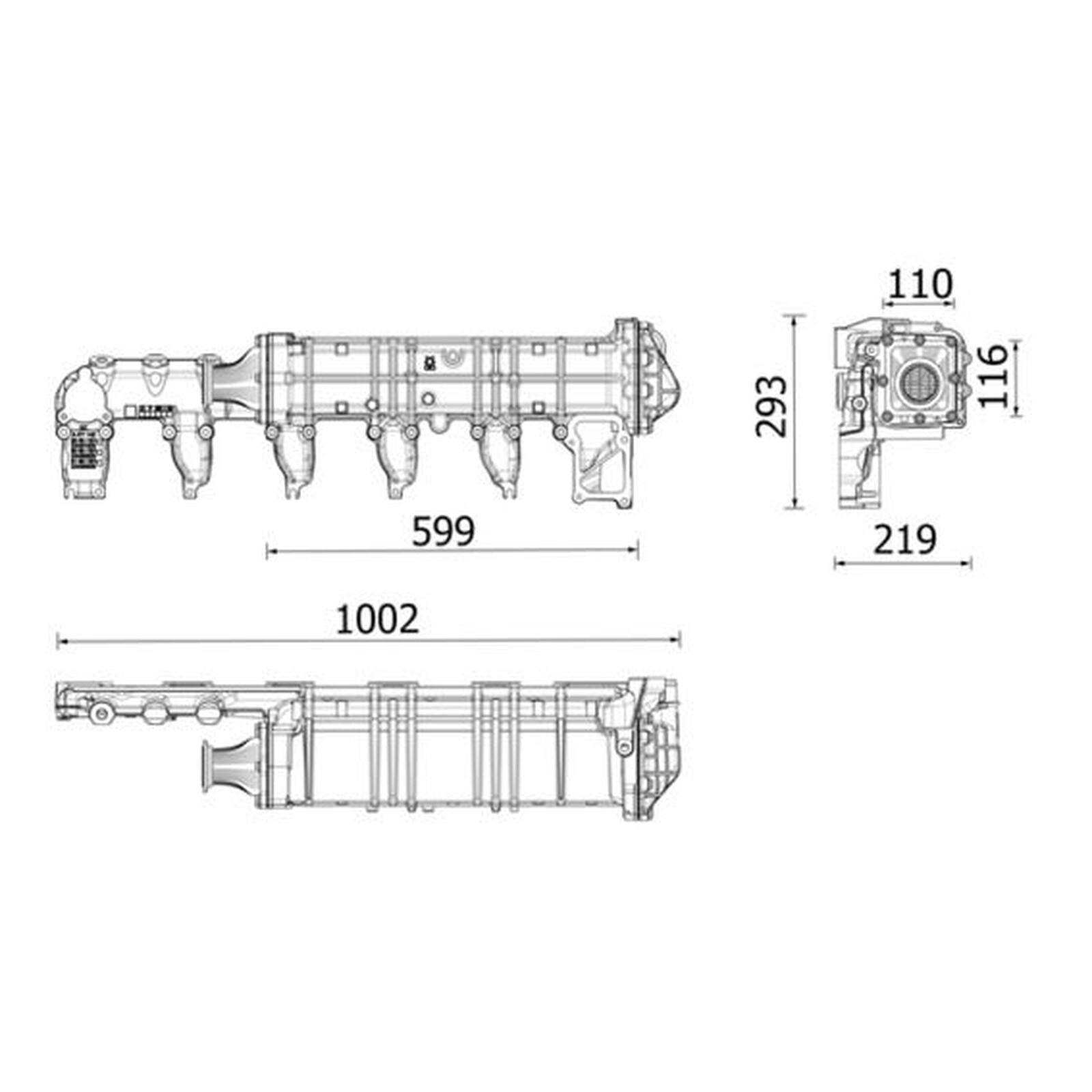 Mahle Exhaust Gas Recirculation Egr-Cooler CE38000P Fits Mercedes-Benz