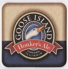 Goose Island  Honcker's Ale  Beer Coaster Chicago IL