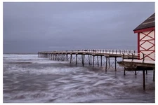 SALTBURN PIER, NORTH YORKSHIRE, UK - 30" x 20" CANVAS - SEASCAPES LANDSCAPES