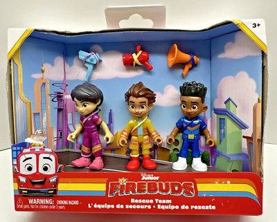 Disney Junior Firebuds Rescue Team Action Figures Toy Vroom Violet Bo Jayden